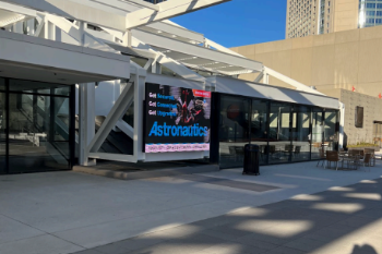 Picture of Digital Display Screen Outside Registration Doors 