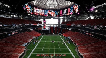 Picture of Mercedes Benz Stadium Halo Screen at the Opening Reception 